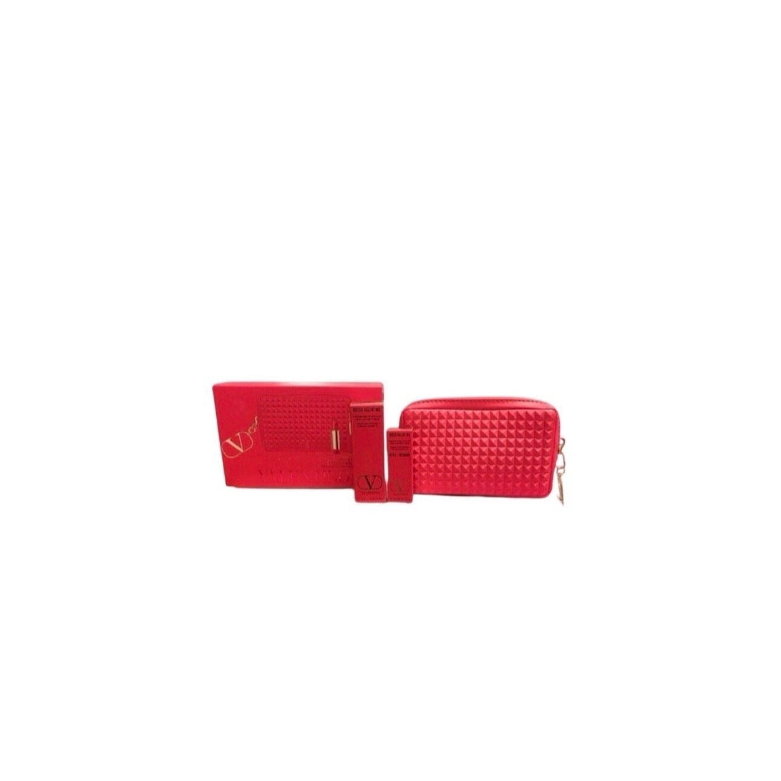 2 Valentino Lipsticks Rosso Valentino 22R Refill/Falling For Nude 123R W/Bag