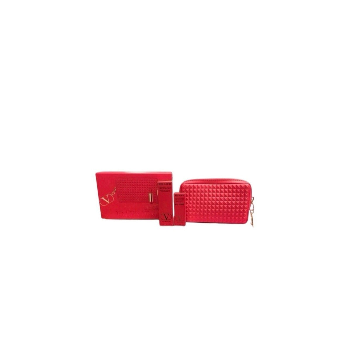 2 Valentino Lipsticks Rosso Valentino 22R Refill/Falling For Nude 123R W/Bag