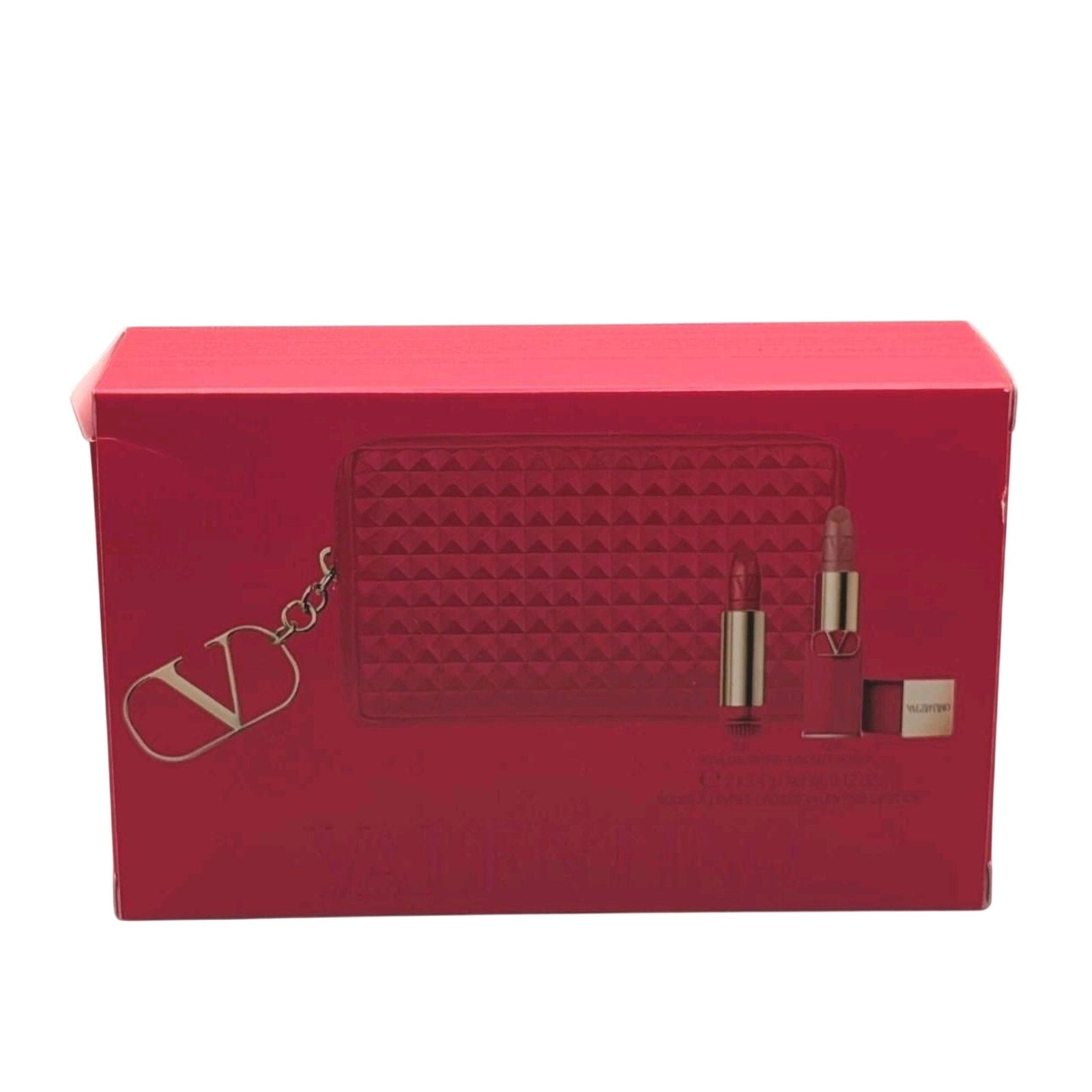 2 Valentino Lipsticks Rosso Valentino 22R Refill/Falling For Nude 123R W/Bag
