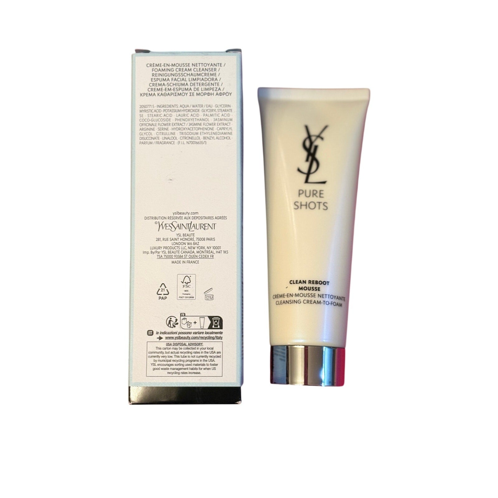 Yves Saint Laurent YSL Pure Shots Clean Reboot Cleanser - Clear