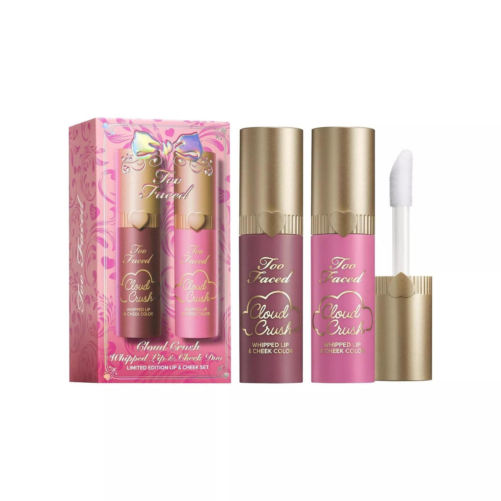 Too Faced Cloud Crush Whipped Lip & Cheek Duo Makeup Gift Set 0.3 Oz/8.6 G