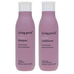 Living Proof Restore Haircare Duo- 236ml Restore shampoo, 236ml conditioner