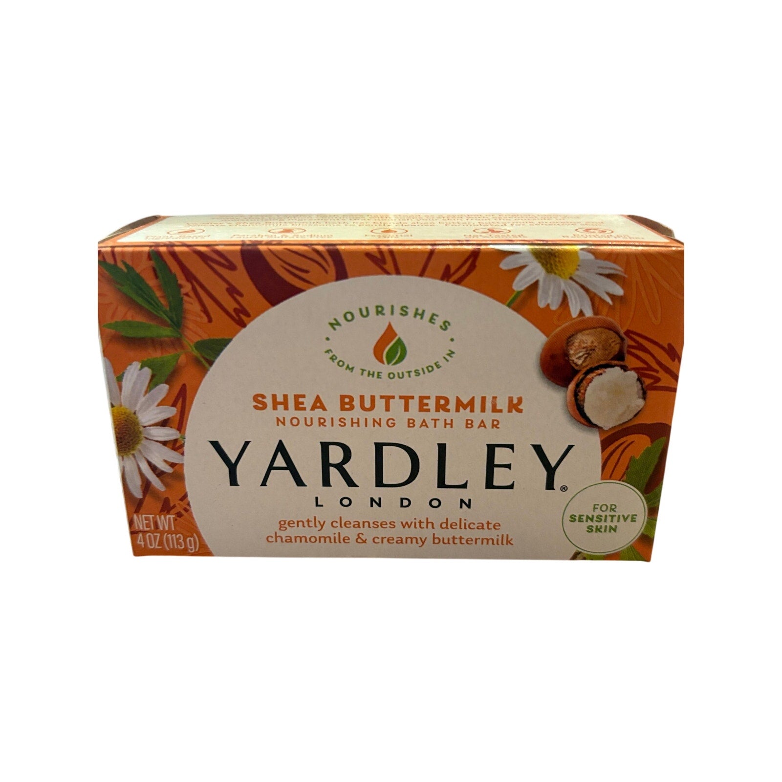Bundle of 4 Yardley of London Naturally Moisturizing Bath Bar, Cocoa Butter
