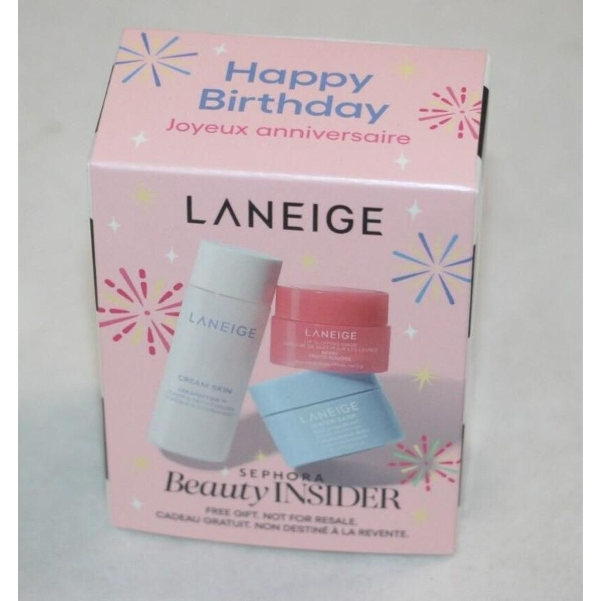 Sephora Birthday LANEIGE 3PC - Water Bank Lip Sleeping Mask Cream Skin NEW