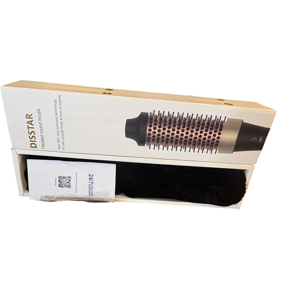 Disstar Ionic Thermal Brush,1.5 Inch,Volume Blowout Styling,Dual Voltage,30s Fast Heated Curling Iron Brush
