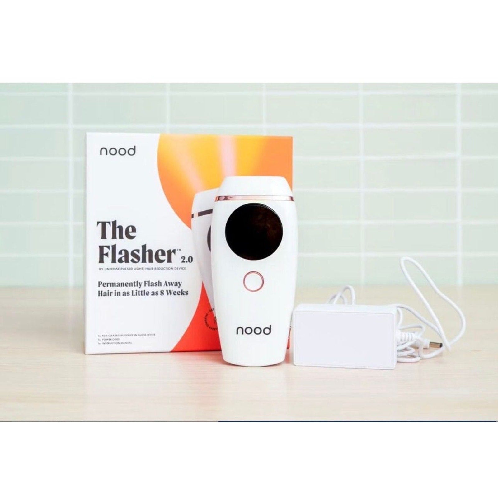 Nood Flasher 2.0 — IPL Laser Hair Removal Device for Women & Men — Pain-Free & Permanent Results