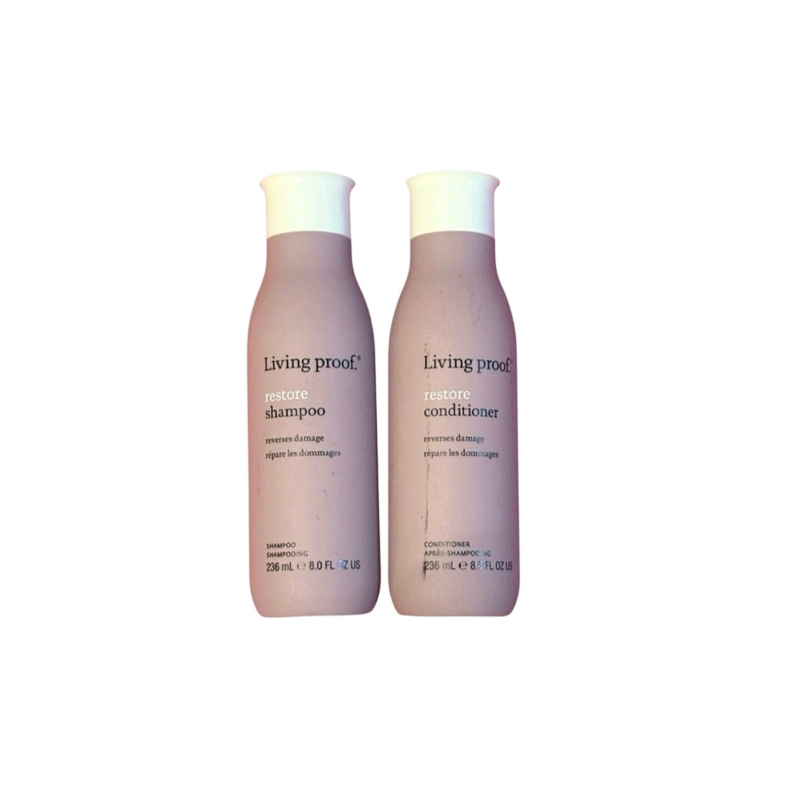 Living Proof Restore Haircare Duo- 236ml Restore shampoo, 236ml conditioner