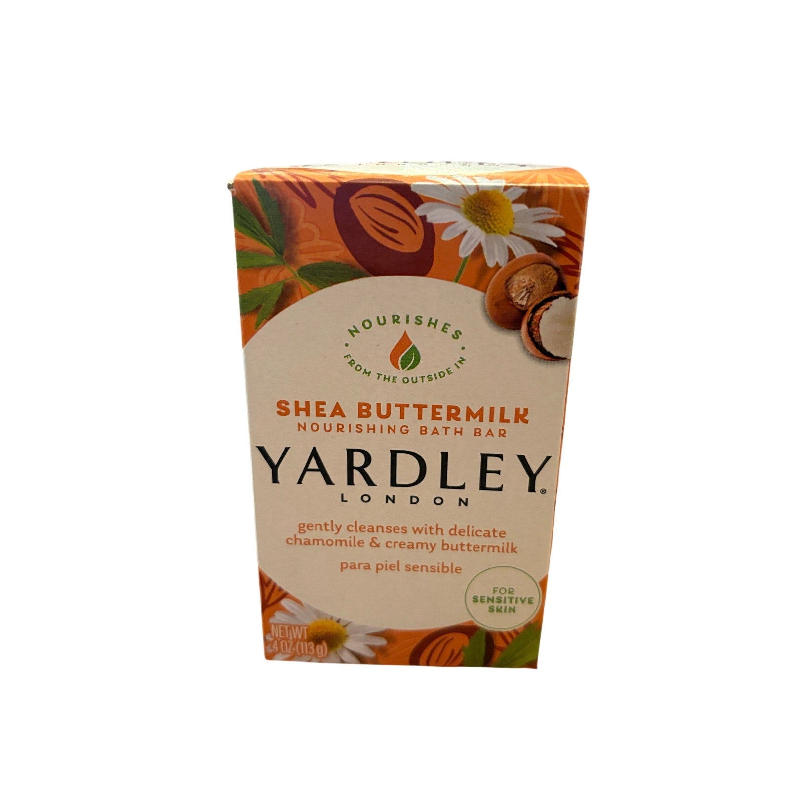 Bundle of 4 Yardley of London Naturally Moisturizing Bath Bar, Cocoa Butter