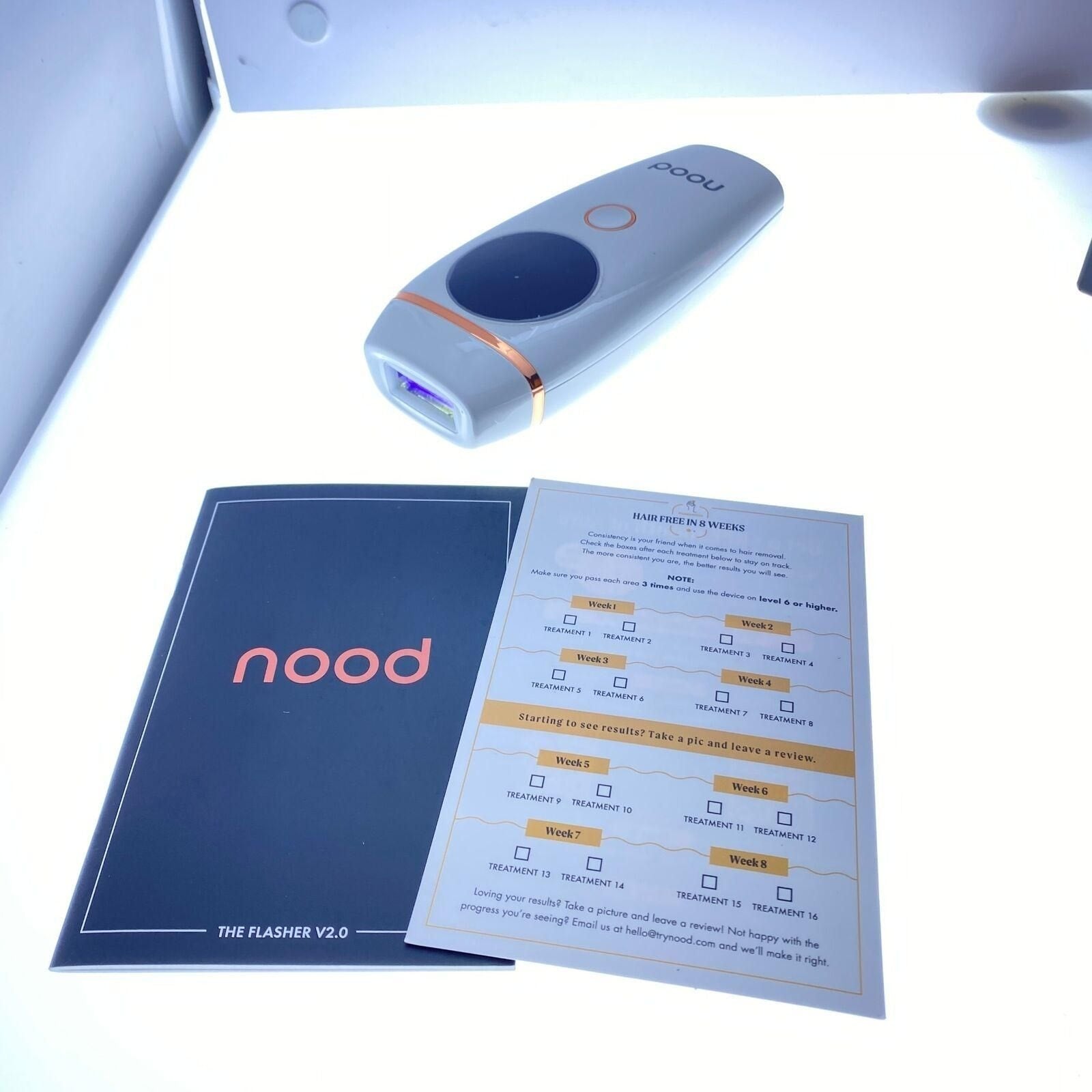 Nood Flasher 2.0 — IPL Laser Hair Removal Device for Women & Men — Pain-Free & Permanent Results