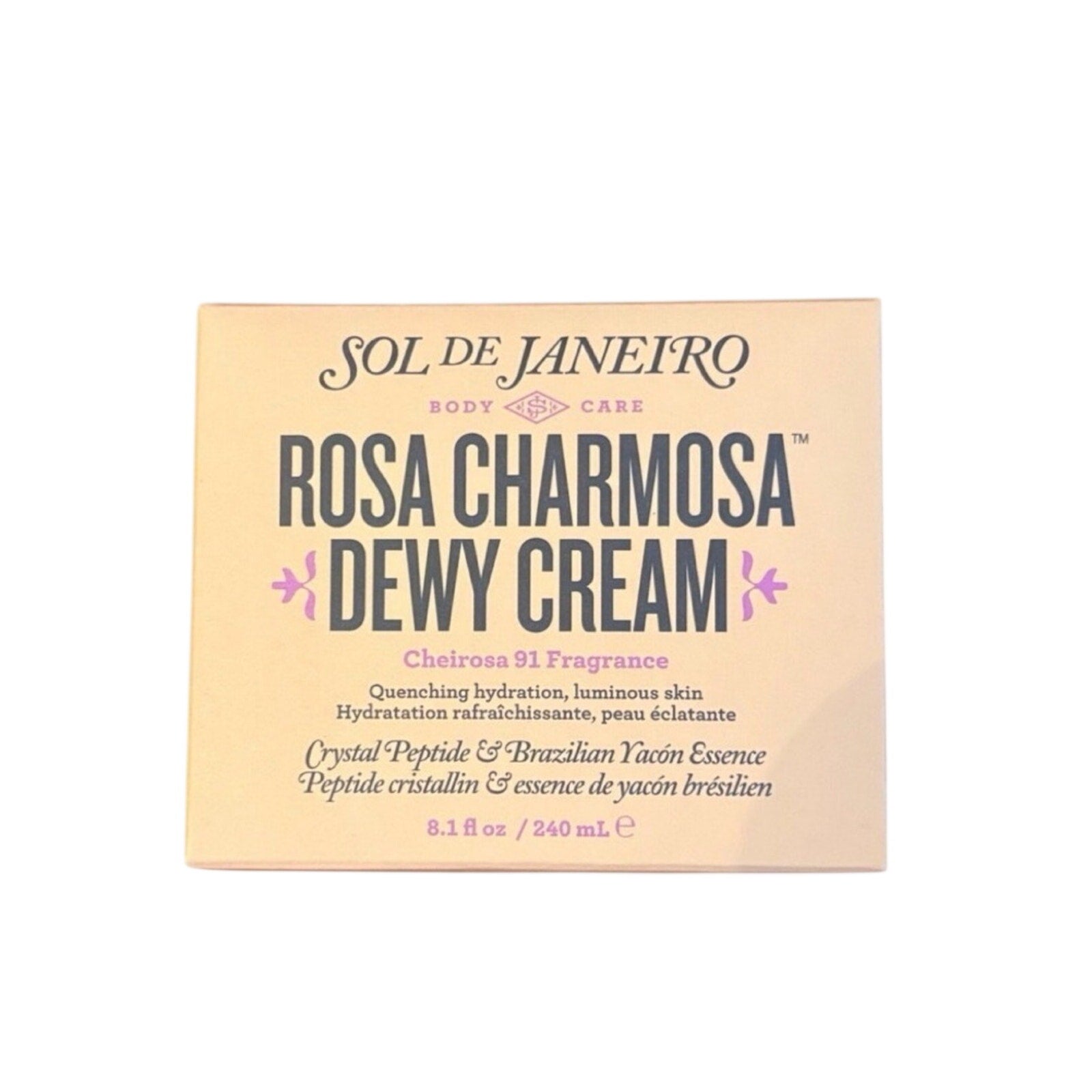 Sol de Janeiro Rosa Charmosa Dewy Cream - Peachy Pink & Cream Packaging